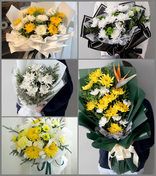 山西长治潞城市翟店镇东天贡村白事花束代送